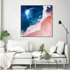 Rebel wave by Jorge Luis Miraldo on GIANT ART - blue digital painting