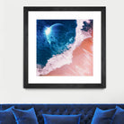 Rebel wave by Jorge Luis Miraldo on GIANT ART - blue digital painting