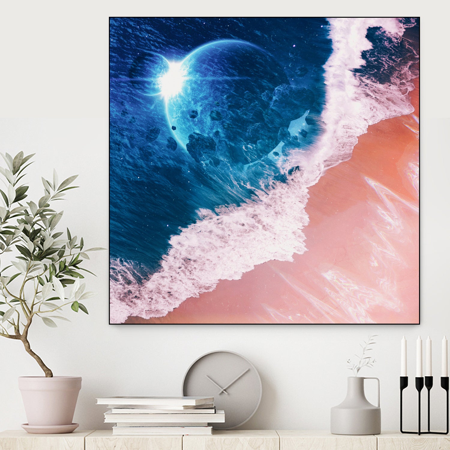 Rebel wave by Jorge Luis Miraldo on GIANT ART - blue digital painting