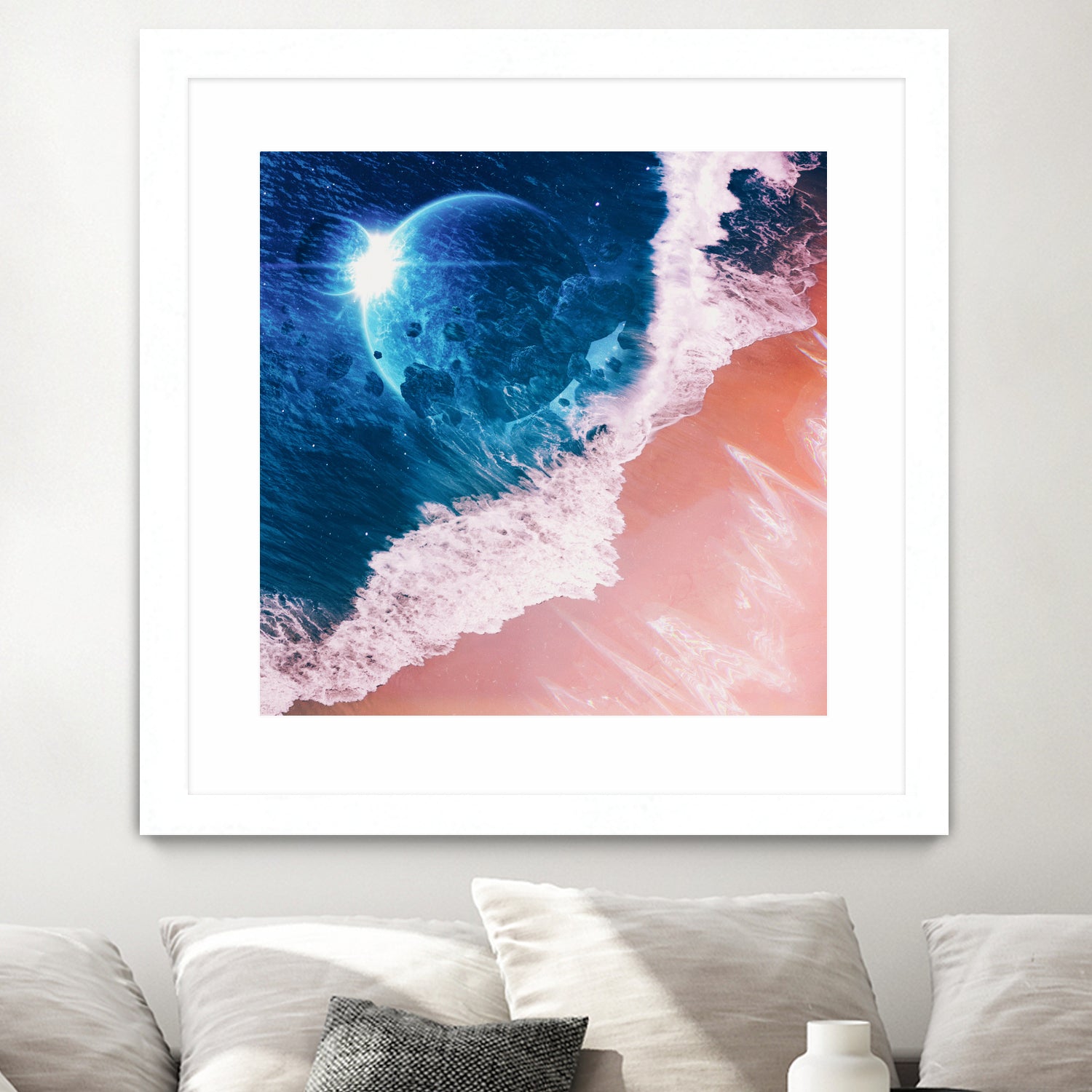 Rebel wave by Jorge Luis Miraldo on GIANT ART - blue digital painting