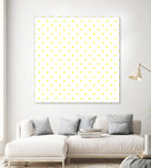 Small Yellow Polka Dots Pattern by David Kessler on GIANT ART - yellow digital painting