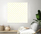 Small Yellow Polka Dots Pattern by David Kessler on GIANT ART - yellow digital painting