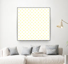 Small Yellow Polka Dots Pattern by David Kessler on GIANT ART - yellow digital painting