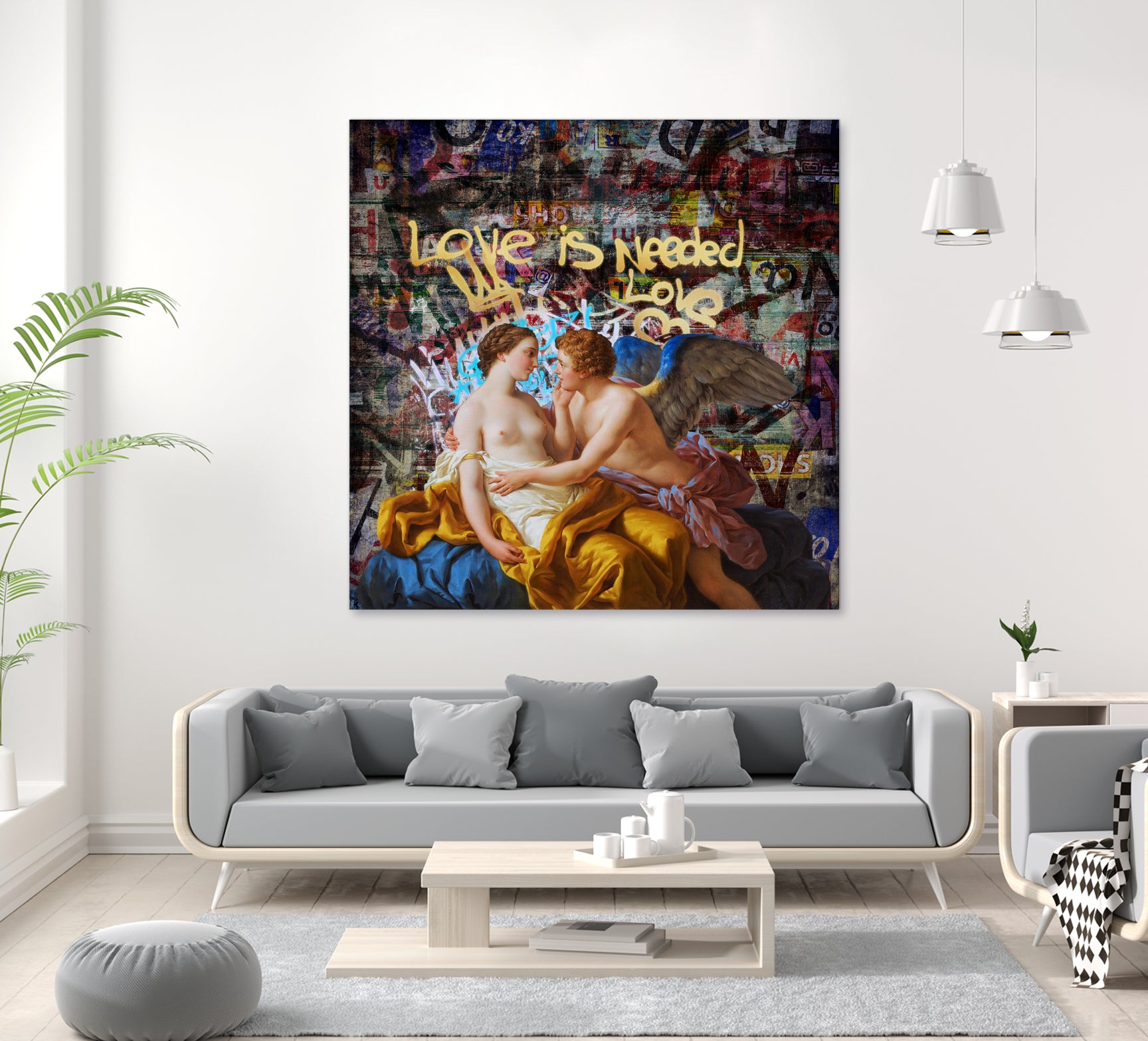 love is needed by José Luis Guerrero on GIANT ART - blue digital painting