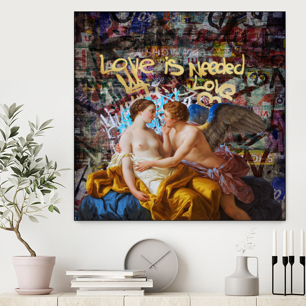 love is needed by José Luis Guerrero on GIANT ART - blue digital painting