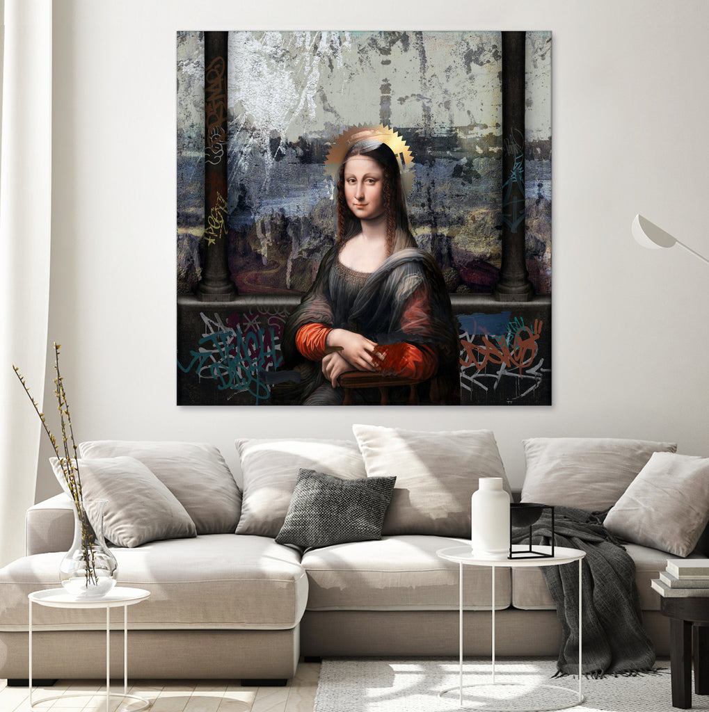 Gioconda by José Luis Guerrero on GIANT ART - gray digital painting