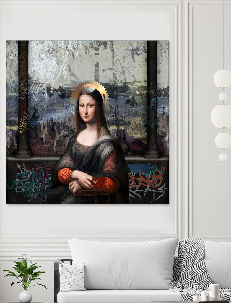 Gioconda by José Luis Guerrero on GIANT ART - gray digital painting