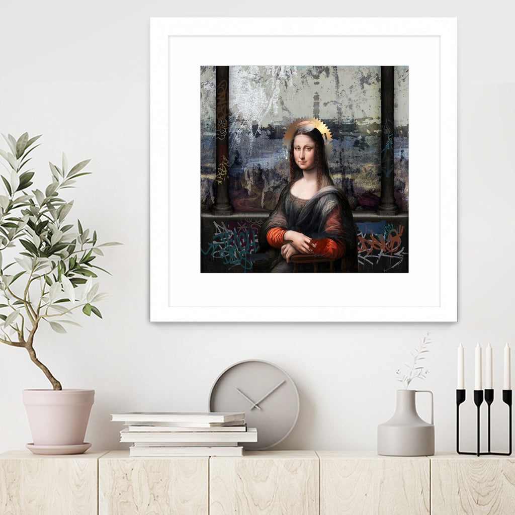 Gioconda by José Luis Guerrero on GIANT ART - gray digital painting