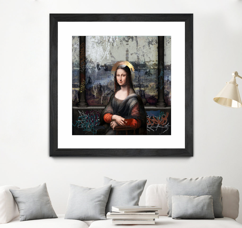 Gioconda by José Luis Guerrero on GIANT ART - gray digital painting