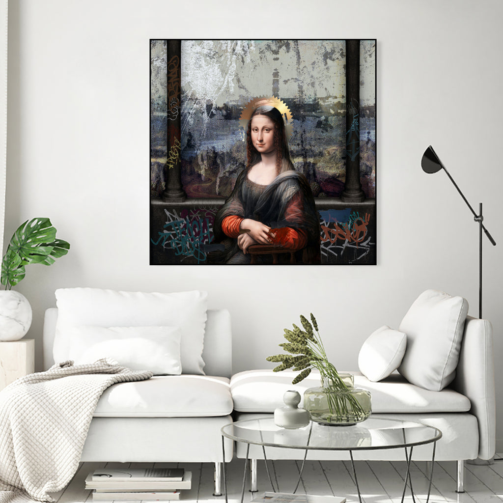 Gioconda by José Luis Guerrero on GIANT ART - gray digital painting