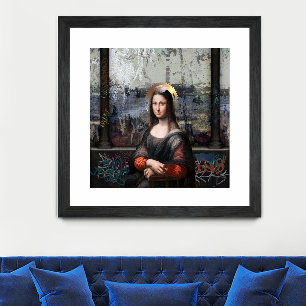 Gioconda by José Luis Guerrero on GIANT ART - gray digital painting