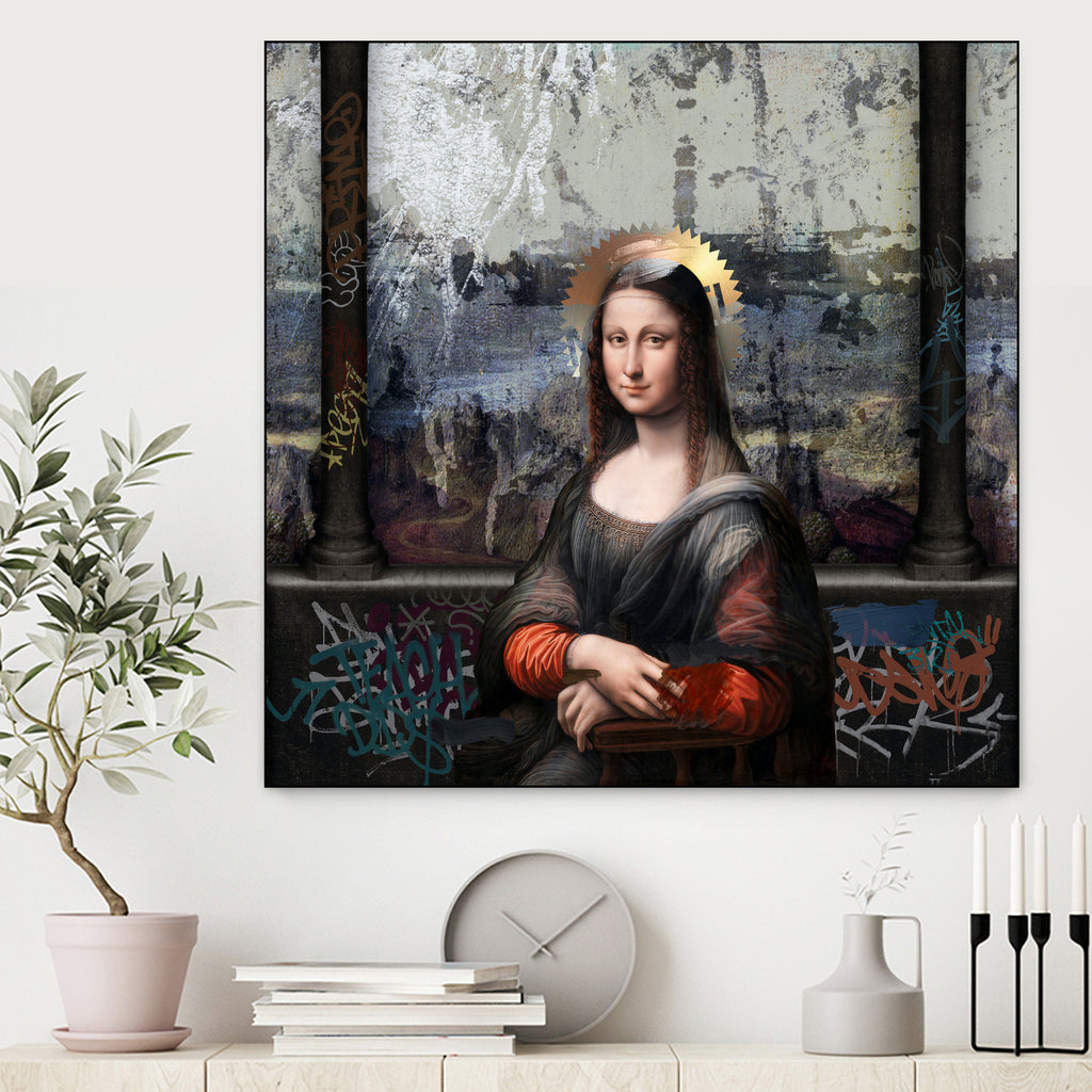 Gioconda by José Luis Guerrero on GIANT ART - gray digital painting