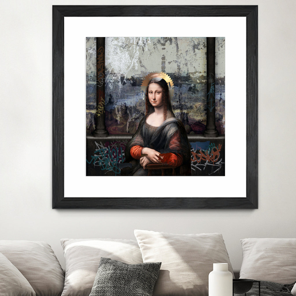 Gioconda by José Luis Guerrero on GIANT ART - gray digital painting