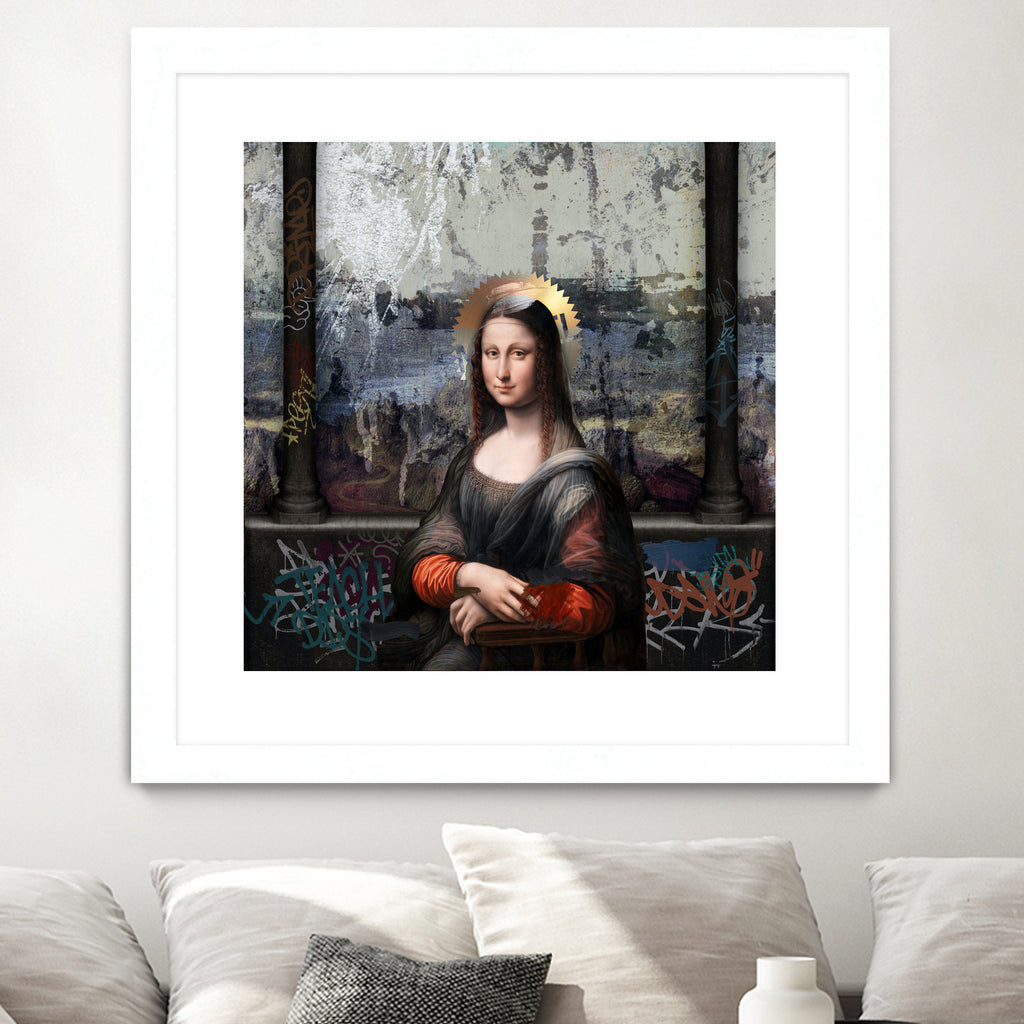 Gioconda by José Luis Guerrero on GIANT ART - gray digital painting