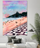 Rio Watercolors - Ipanema by Felipe Navega on GIANT ART - blue digital painting