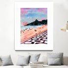 Rio Watercolors - Ipanema by Felipe Navega on GIANT ART - blue digital painting