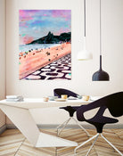 Rio Watercolors - Ipanema by Felipe Navega on GIANT ART - blue digital painting
