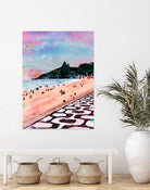 Rio Watercolors - Ipanema by Felipe Navega on GIANT ART - blue digital painting