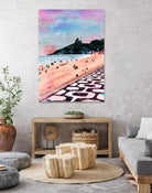 Rio Watercolors - Ipanema by Felipe Navega on GIANT ART - blue digital painting