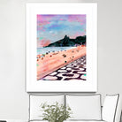 Rio Watercolors - Ipanema by Felipe Navega on GIANT ART - blue digital painting