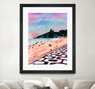 Rio Watercolors - Ipanema by Felipe Navega on GIANT ART - blue digital painting