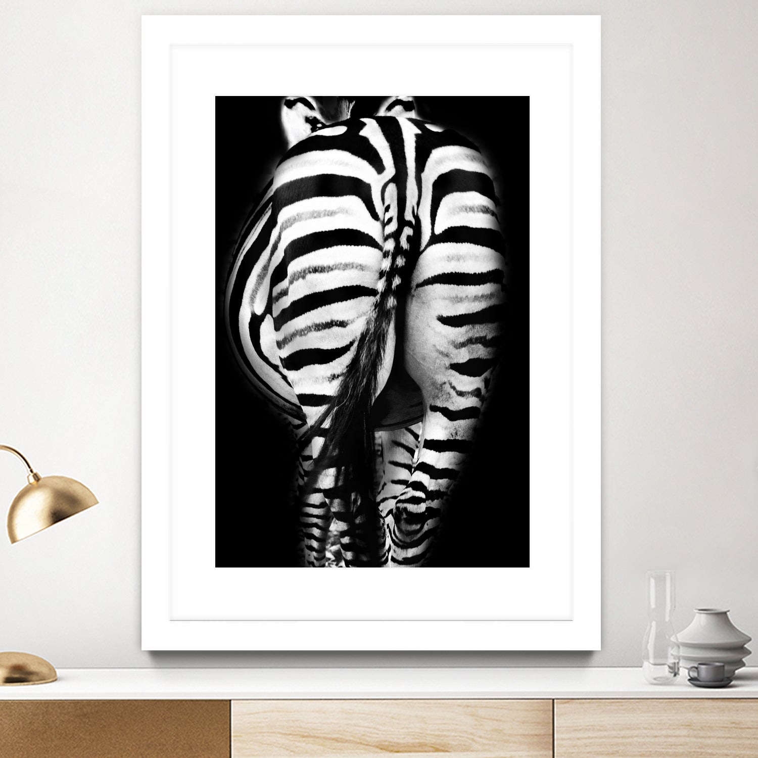 Stripes And Tails Monochrome by Irina Safonova on GIANT ART - gray photo manipulation