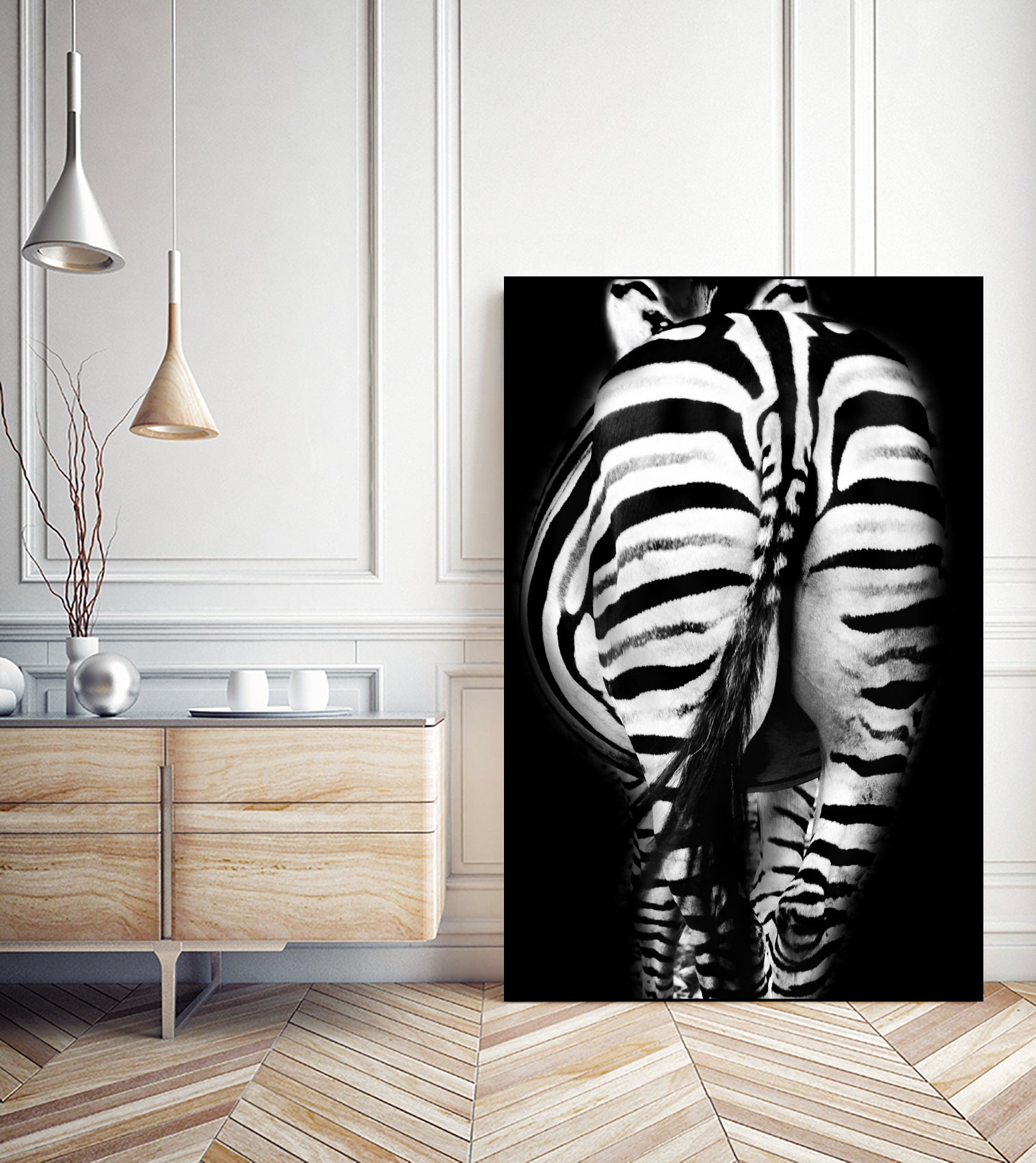 Stripes And Tails Monochrome by Irina Safonova on GIANT ART - gray photo manipulation