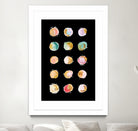 Painted Dots & Gold by Ralph Frankenberg on GIANT ART - pink digital painting