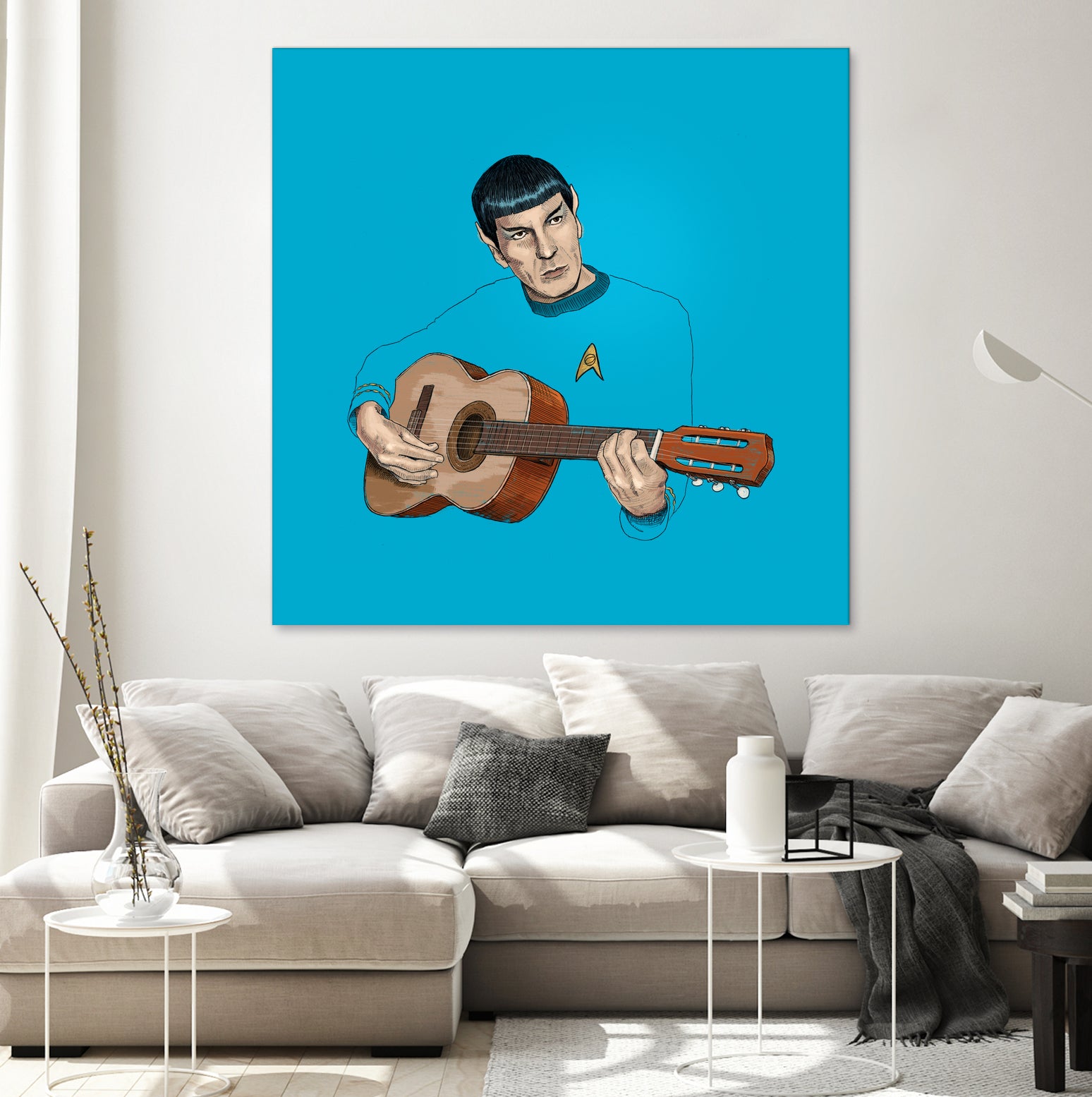 Music from Outer Space by Jason Ratliff on GIANT ART - blue digital painting