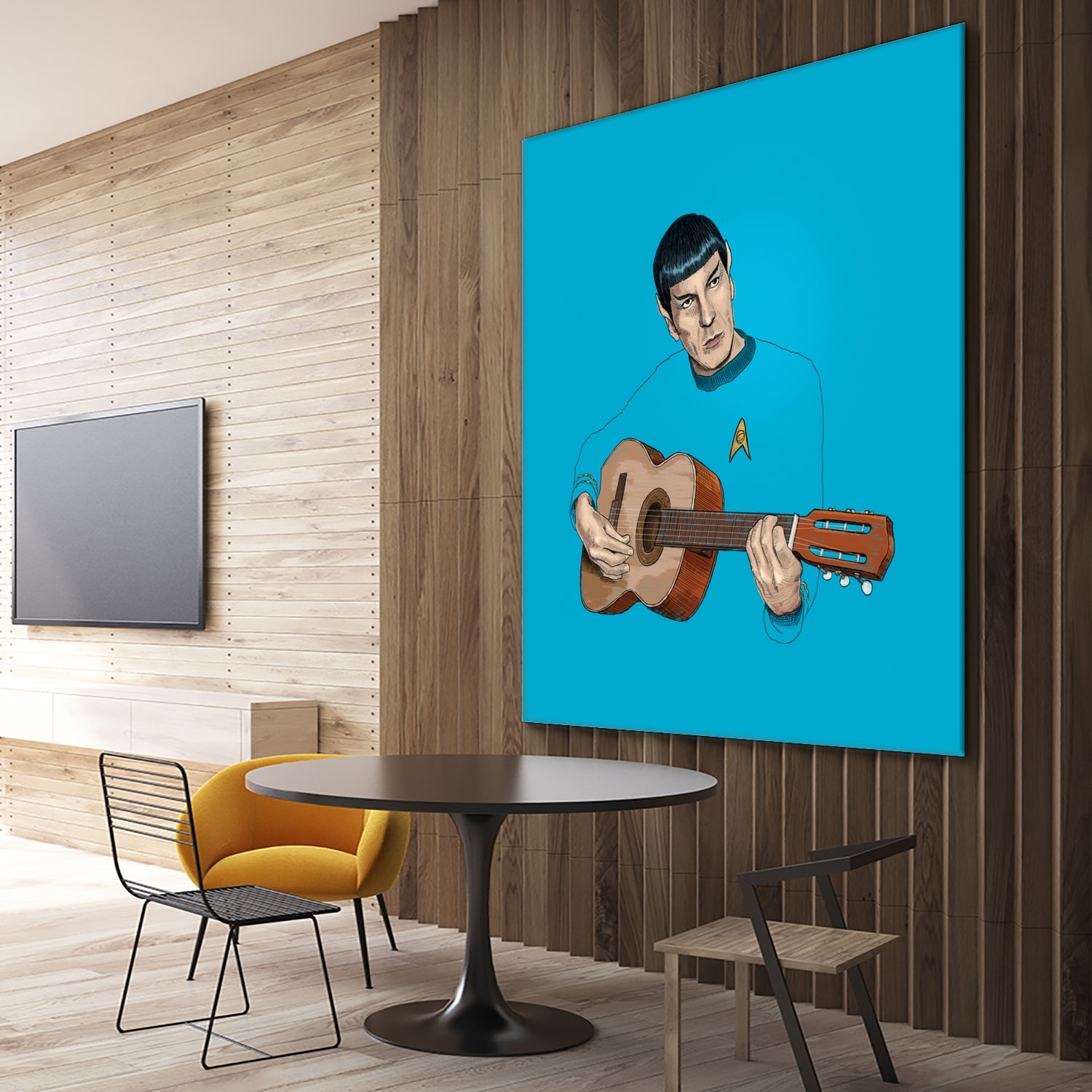 Music from Outer Space by Jason Ratliff on GIANT ART - blue digital painting