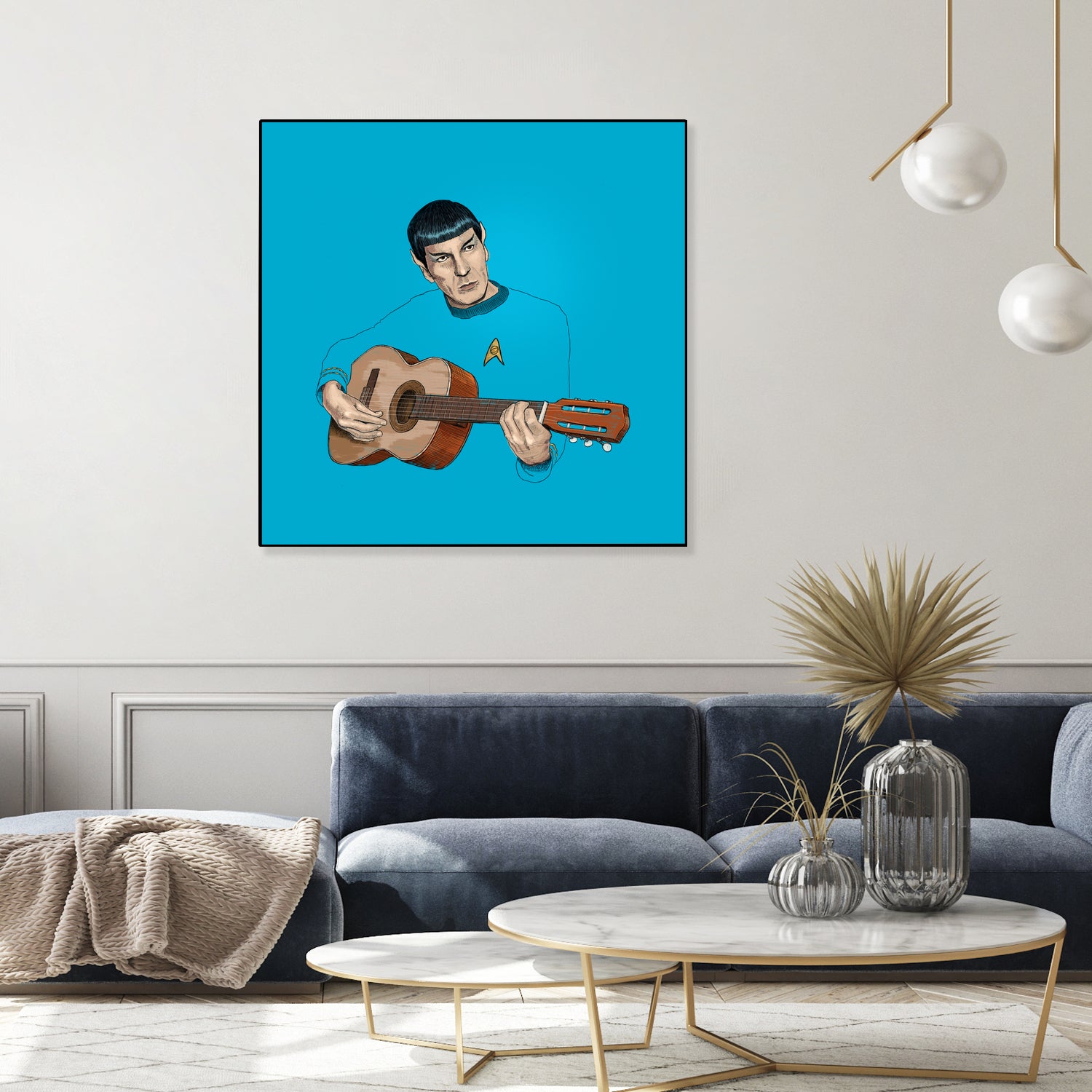 Music from Outer Space by Jason Ratliff on GIANT ART - blue digital painting