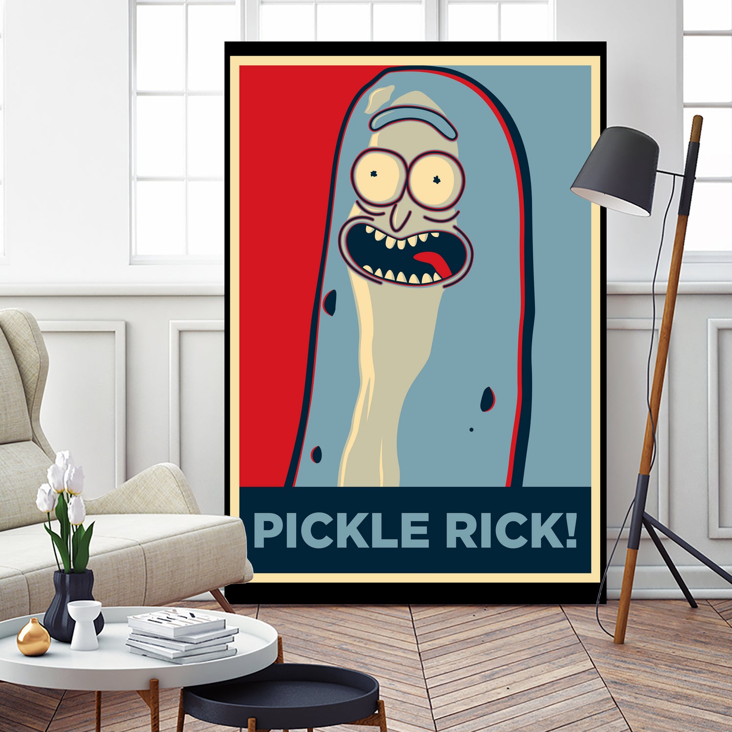 PICKLE RICK! by Christopher Sanabria on GIANT ART - green digital painting