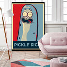 PICKLE RICK! by Christopher Sanabria on GIANT ART - green digital painting