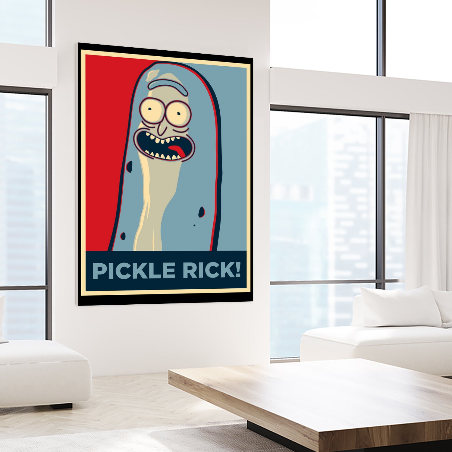 PICKLE RICK! by Christopher Sanabria on GIANT ART - green digital painting