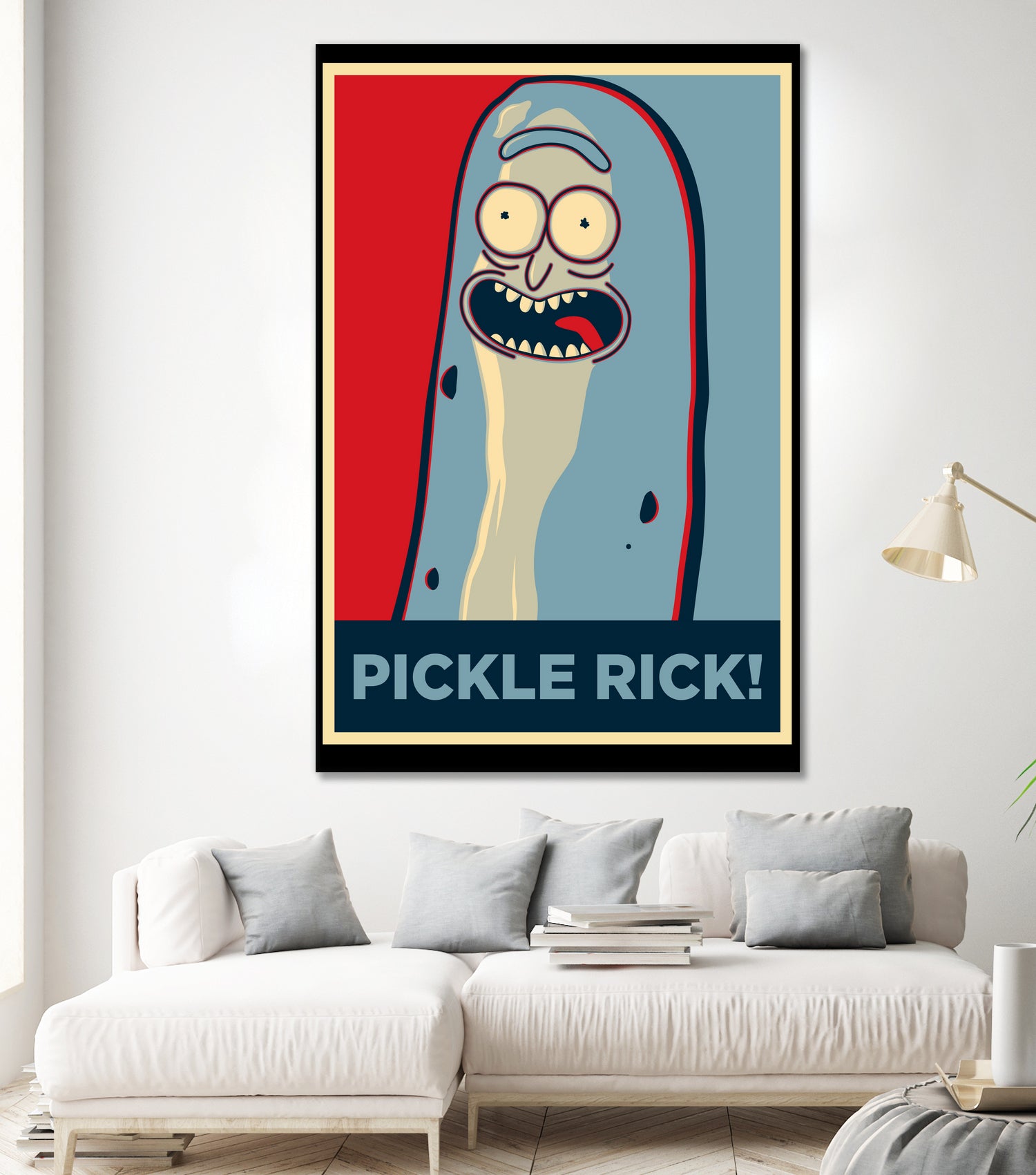 PICKLE RICK! by Christopher Sanabria on GIANT ART - green digital painting