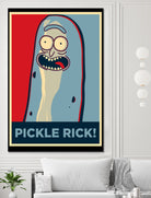 PICKLE RICK! by Christopher Sanabria on GIANT ART - green digital painting