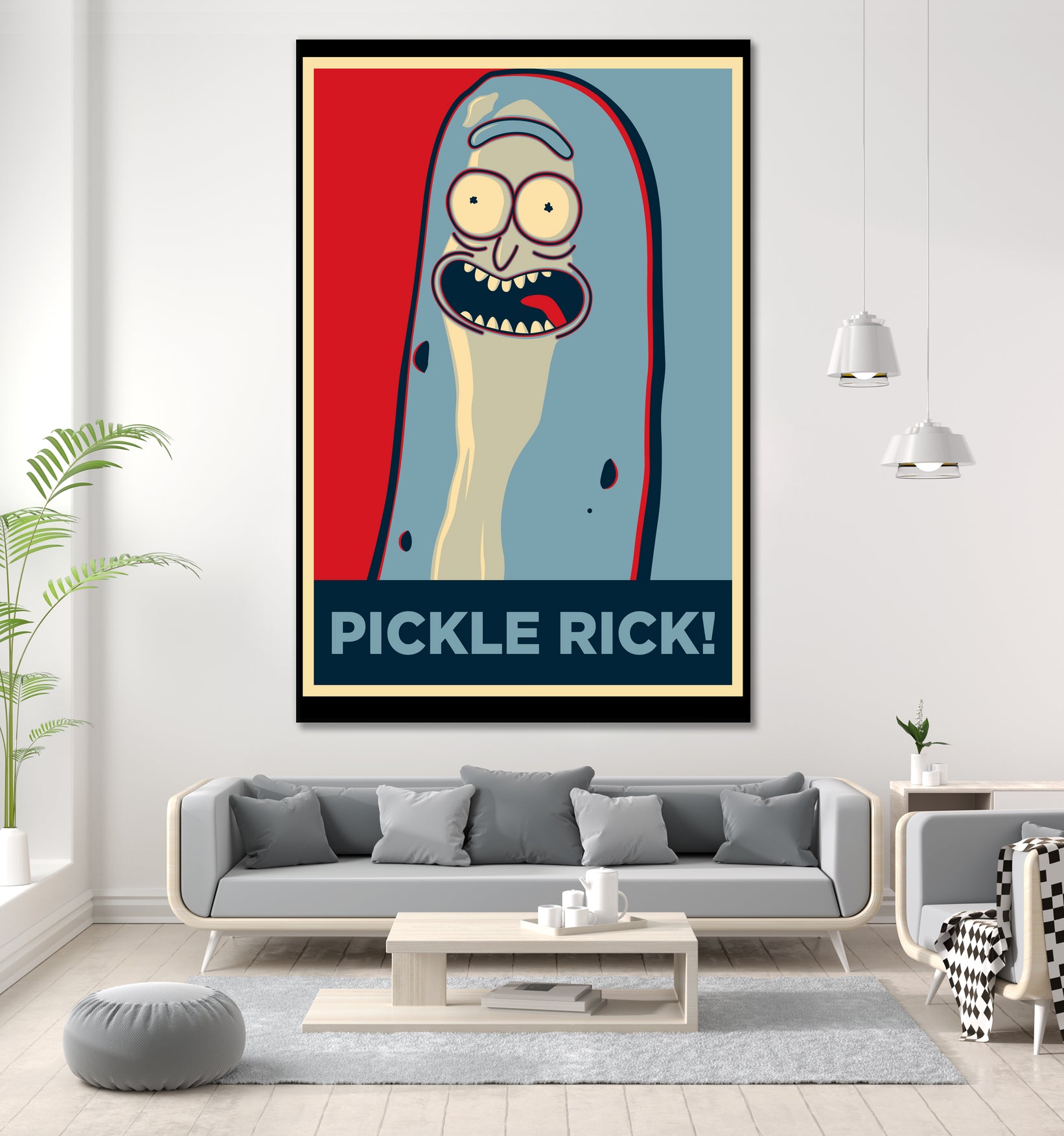 PICKLE RICK! by Christopher Sanabria on GIANT ART - green digital painting