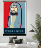 PICKLE RICK! by Christopher Sanabria on GIANT ART - green digital painting