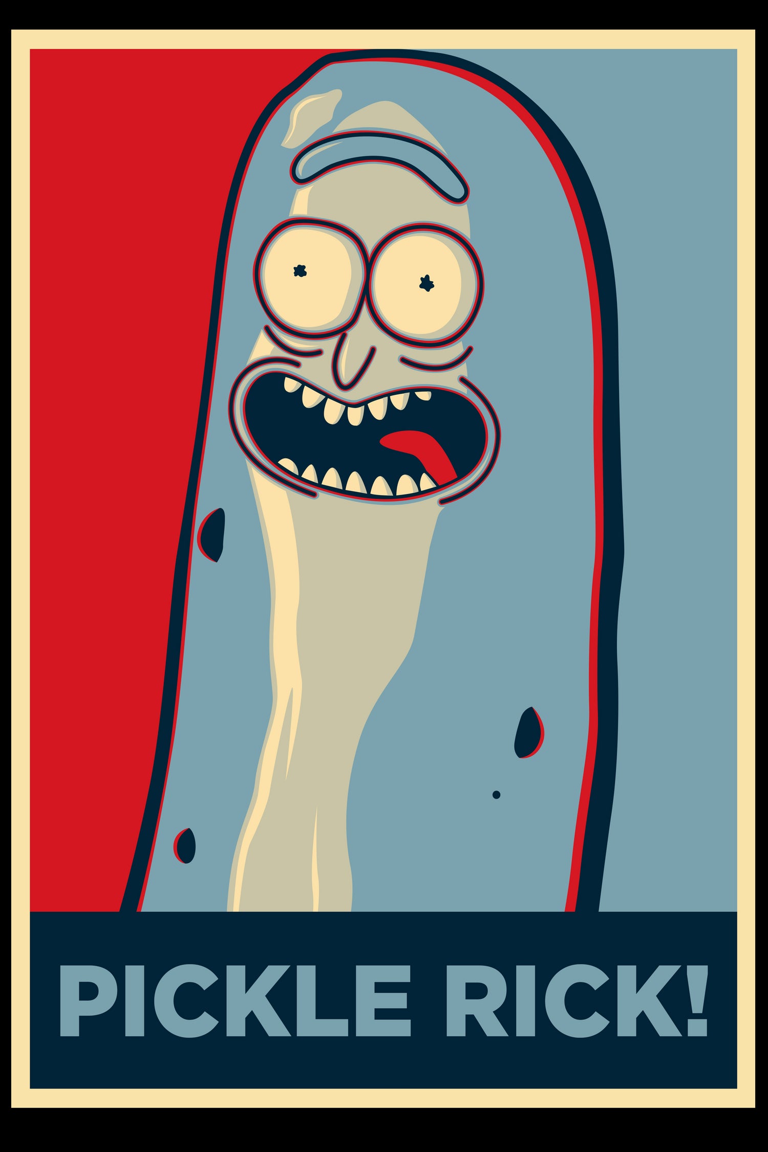 PICKLE RICK! by Christopher Sanabria on GIANT ART - green digital painting