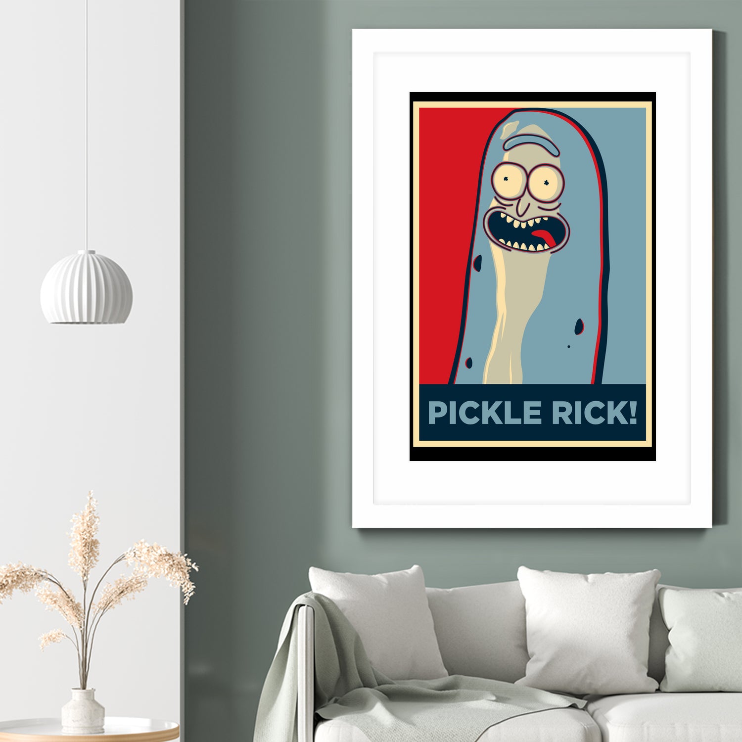 PICKLE RICK! by Christopher Sanabria on GIANT ART - green digital painting