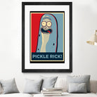 PICKLE RICK! by Christopher Sanabria on GIANT ART - green digital painting