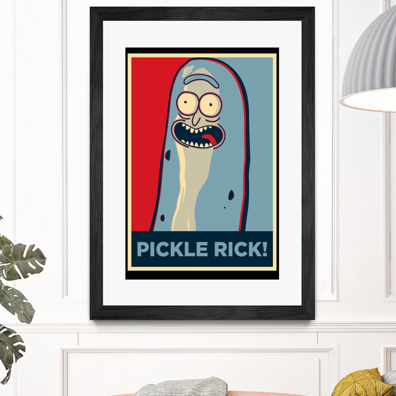 PICKLE RICK! by Christopher Sanabria on GIANT ART - green digital painting