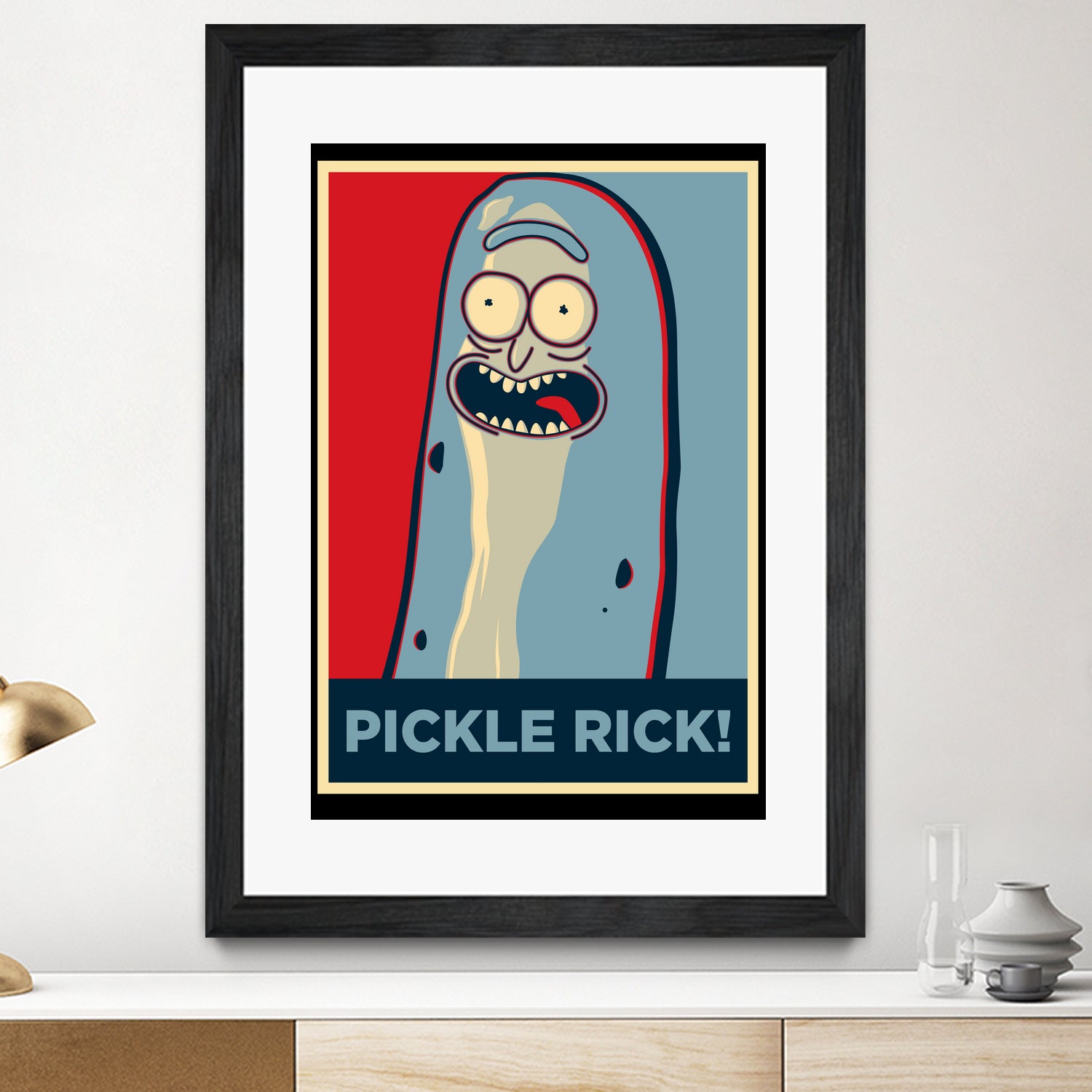 PICKLE RICK! by Christopher Sanabria on GIANT ART - green digital painting