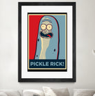 PICKLE RICK! by Christopher Sanabria on GIANT ART - green digital painting