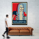 SOLENYA by Christopher Sanabria on GIANT ART - blue digital painting