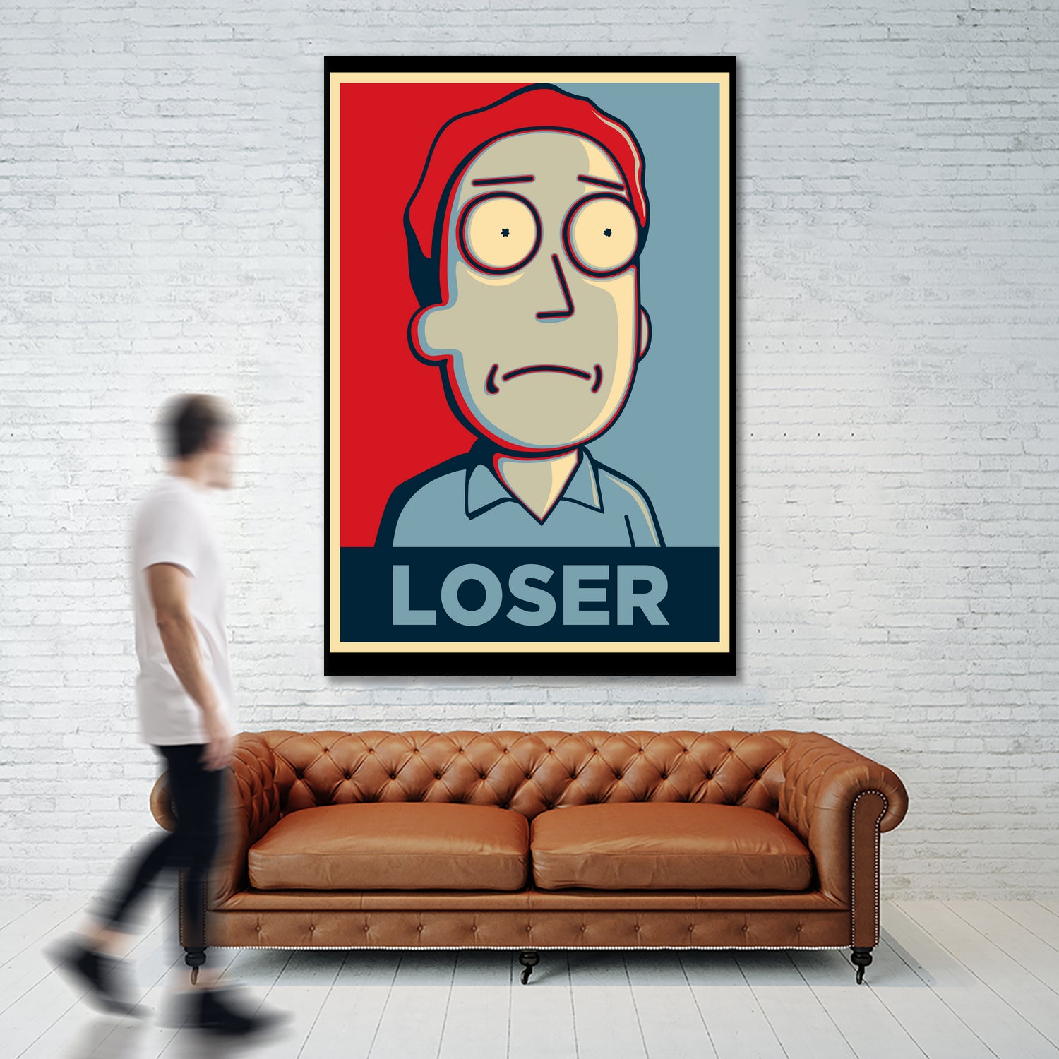 LOSER by Christopher Sanabria on GIANT ART - blue digital painting