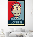 LOSER by Christopher Sanabria on GIANT ART - blue digital painting