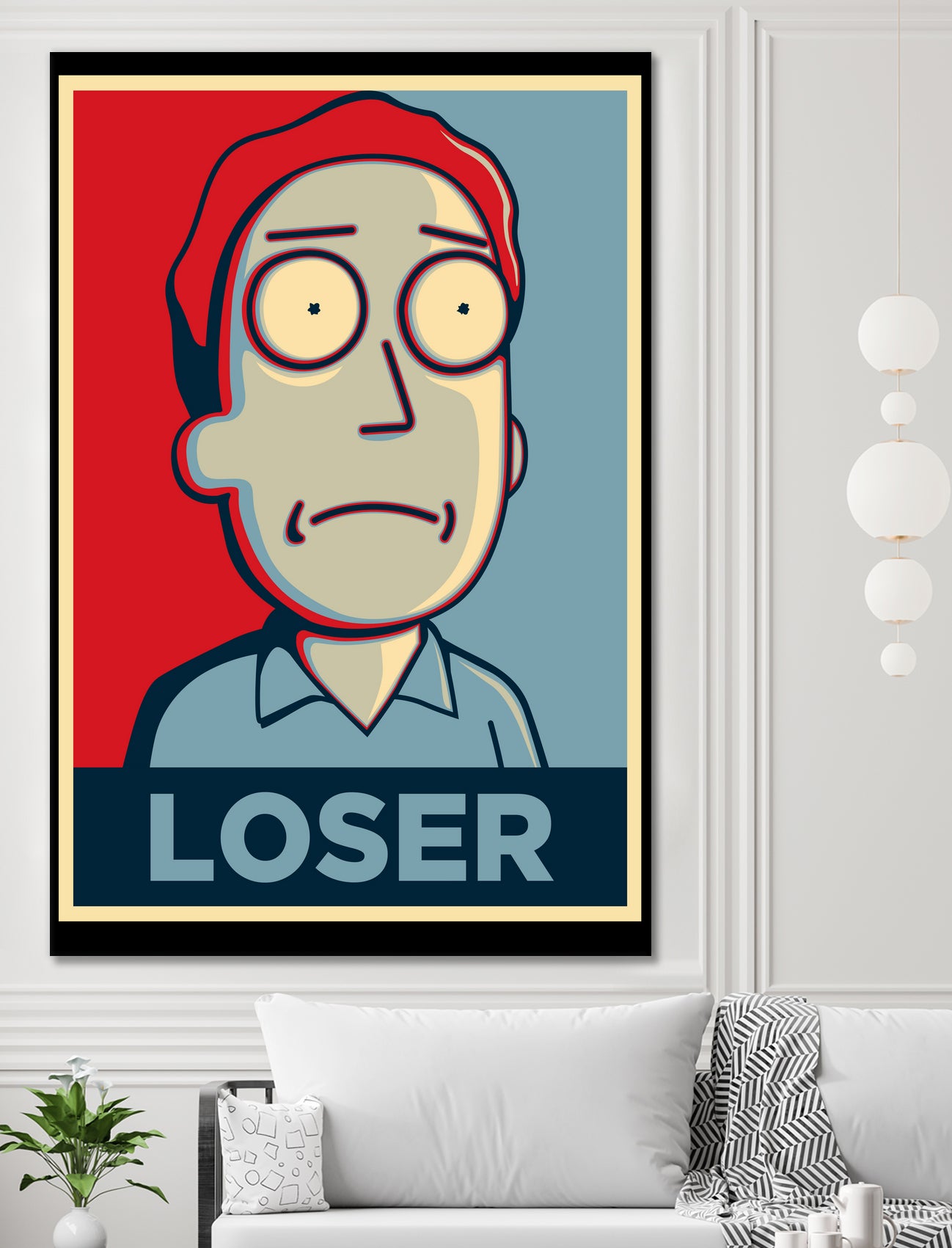 LOSER by Christopher Sanabria on GIANT ART - blue digital painting