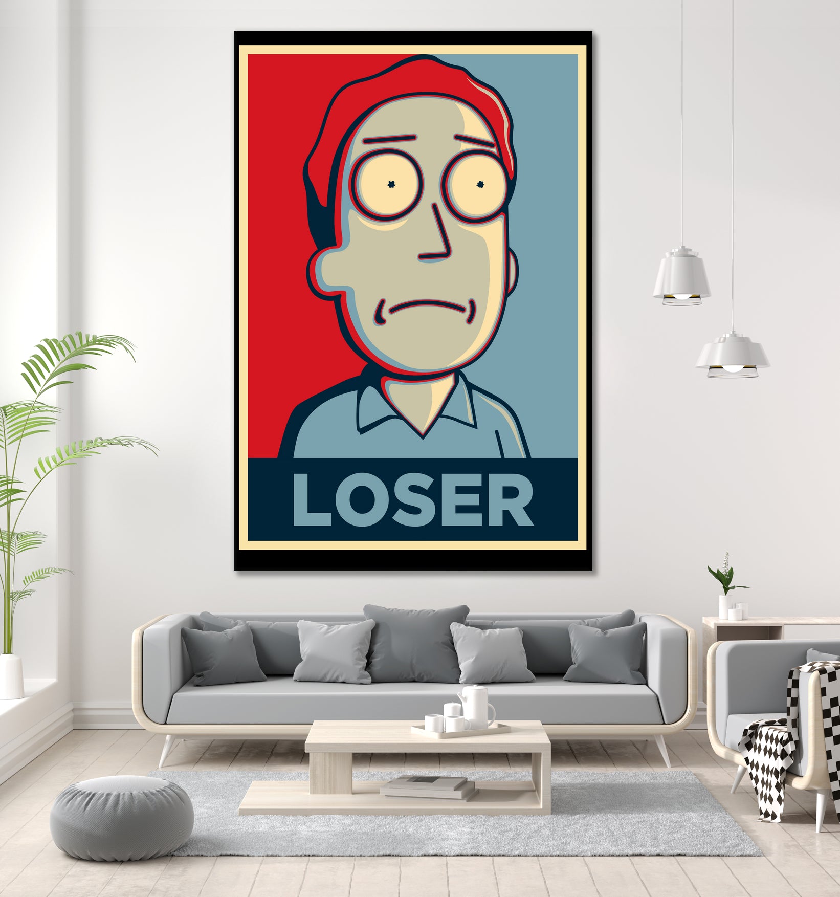 LOSER by Christopher Sanabria on GIANT ART - blue digital painting