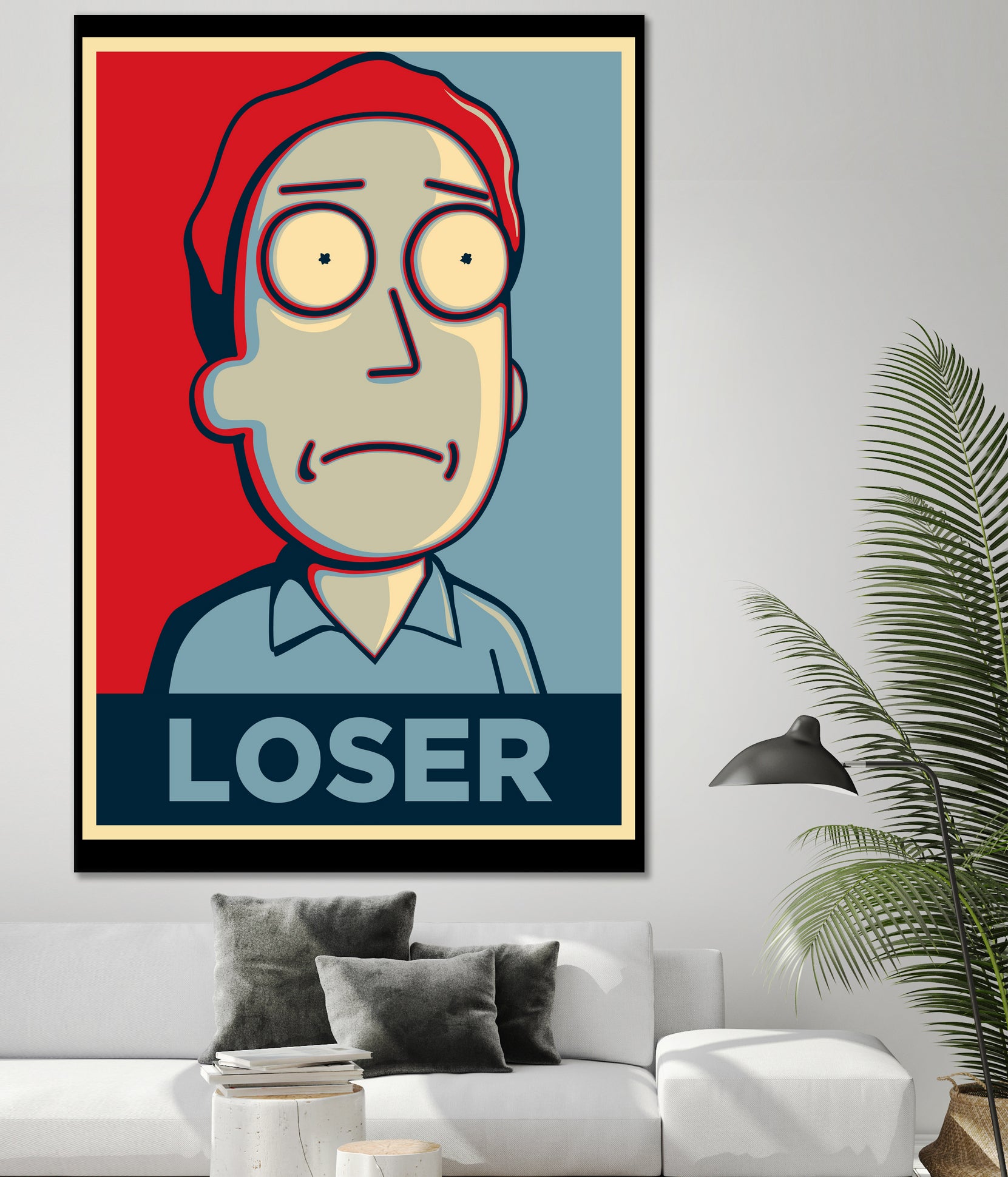 LOSER by Christopher Sanabria on GIANT ART - blue digital painting